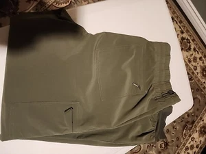 Chicos Women Size 2R Zenergy Chic 360 Woven Jogger Pant Olive - Picture 1 of 5