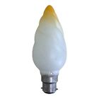 Bell 60w BC B22 55mm Large Twisted Frosted Amber Tip Candle