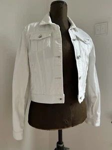 Jeansjacke, Superdry, weiß, Gr. 40 - Bild 1 von 7