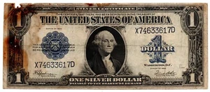 FR 237 - 1923 LARGE SIZE $1 SILVER CERTIFICATE - HORSEBLANKET - MAKE AN OFFER! - Picture 1 of 6