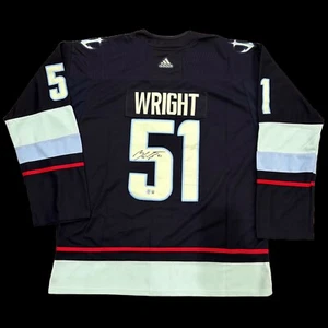 Shane Wright signiert Seattle Kraken Trikot BECKETT ROOKIE Authentic Autogramm Lrg - Bild 1 von 3