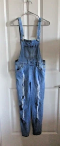 I&M Jeans Women's Distressed Denim Overalls - Size S (28x28) - Picture 1 of 8