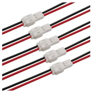 2 Pin Micro Stecker und Buchse (vorverdrahtet) 5er Pack - Bild 1 von 2