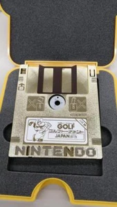 Nintendo DISK SYSTEM SOFTWARE MODEL NUMBER  GOLF SPECIAL COURSE GOLD DISC - Picture 1 of 8
