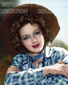 EVELYN KEYES IN DESPERADO 1943 BEAUTIFUL COLOR PHOTO BY CHIP SPRINGER - Picture 1 of 1