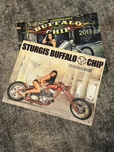 2013 & 2014 Sturgis Buffalo Chip Motorcycles and Women Wall Calendars - Picture 1 of 3