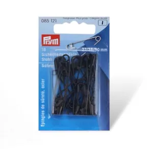 Prym 18 Sicherheitsnadeln Stahl, 27/38/50mm, Fb schwarz (085121); 1 Stück - Bild 1 von 1