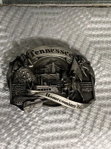 Vintage 1986 Tennessee Homecoming Belt Buckle by Siskiyou Buckle Co. - Picture 1 of 5