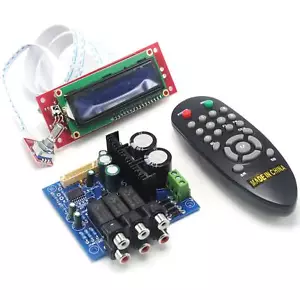 1set PGA2311U Amplifier Board w Input Selector Switch & Remote & LCD Display - Picture 1 of 6