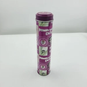 VTG Powerpuff Girls Tin Jewelry/ Pencil Case 2000 Accessory Network Purple Metal - Picture 1 of 5