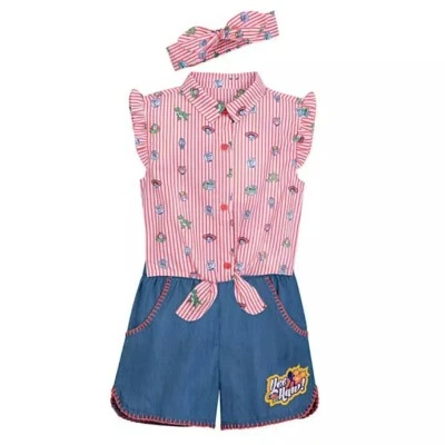 Disney Store Toy Story Short & Shirt Set Girls Summer Outfit Headband Size 5/6 - Image 1 of 4