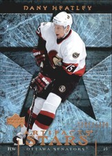2007-08 UD Artifacts Senators Hockey Card #124 Dany Heatley S /1499