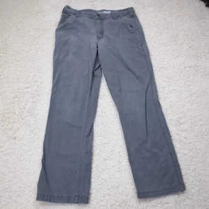 Carhartt Pants Mens 32x30 FIT Gray Canvas Workwear Outdoor Farm Tag 34x32 - Picture 1 of 9