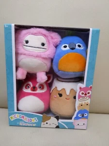 Micromallows Squishville Brina Bigfoot, Cinnamon Roll, Lemur, Parrot 2inch - Picture 1 of 2