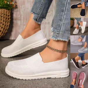 Zapatos planos Mujeres Mocasines Punta redonda Tejido Ballet Zapato sin cordones Elegante Zapato Informal - Imagen 1 de 19