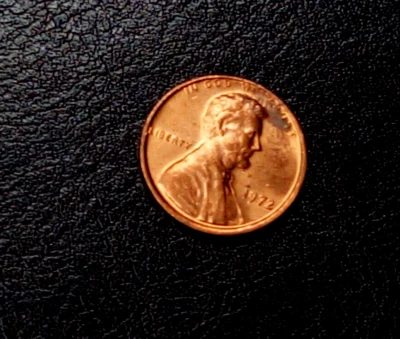 Uncirculated Red Lincoln Cent 1972 p - Image 1 of 4