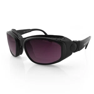 Bobster® Sport and Street 3 Matte Black Frame Purple HD/Silver Mirror-Clear Lens - Picture 1 of 3