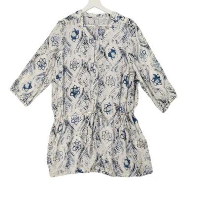 MELISSA MCCARTHY X SEVEN7 túnica floral para mujer talla 1X cintura ceñida azul azulado NUEVO Foto 1 de 4