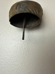 Kleine antike Gusseisen GLOCKE um 1800 handgeschmiedet aus Adirondacks Handheld - Bild 1 von 11