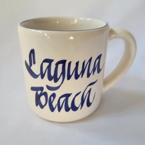 Taza de café para restaurante caligrafía Laguna Beach California 12 oz - Imagen 1 de 9