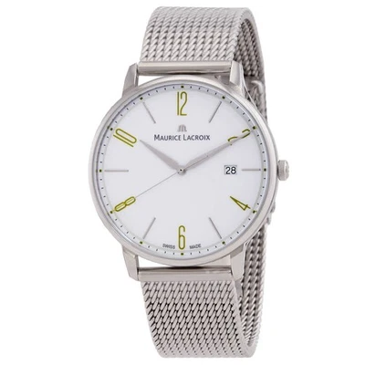 Maurice Lacroix Eliros Quartz White Dial Unisex Watch EL1118-SS00S-120-D - Image 1 of 4