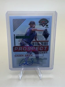 2024 Panini Prospect Edition Caden Grice Prospect Ticket Signatures - Bild 1 von 2