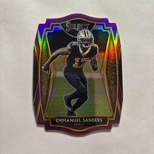 2020 Panini Select Purple Prizm Die Cut #142 Emmanuel Sanders - Picture 1 of 2