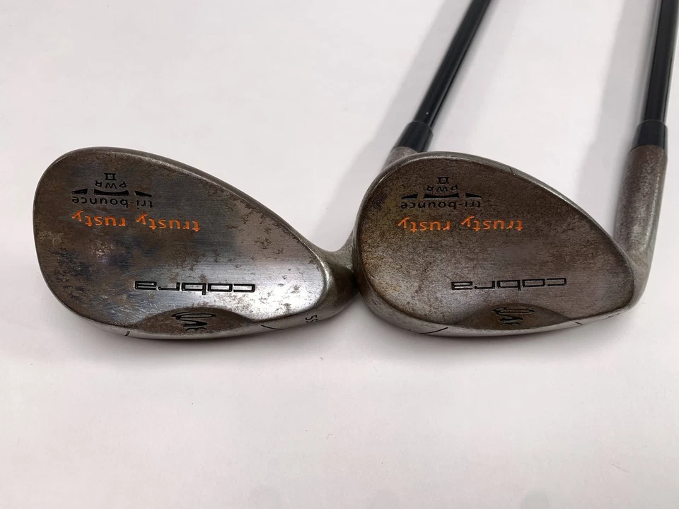 Cobra Trusty Rusty 2012 Wedge Set 55* | 59* Dark Steel Wedge Mens LH - Image 1 of 4