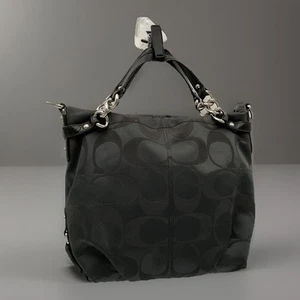 Coach Brooke Signature Sateen Satchel Schultertasche Schwarz C1176-F17183 - Bild 1 von 15