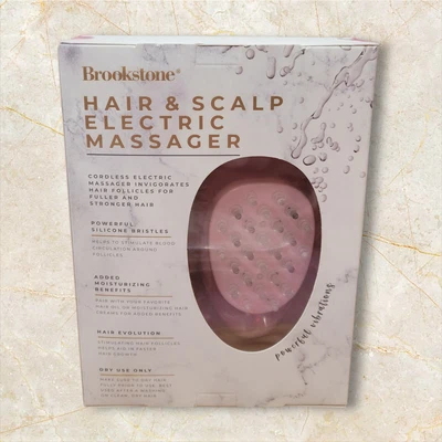 Brookstone Hair and Scalp Electric Massager NIB At Home Spa Essentials - Image 1 of 4