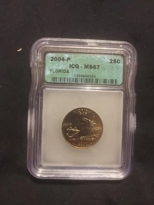 2004 P ICG MS67 Florida State Quarter - Picture 1 of 2