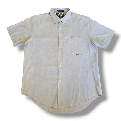 Camisa con botones gris grande de manga corta Volcom para hombre  Foto 1 de 4