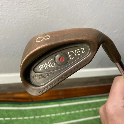 BeCu Beryllium Copper Ping Eye 2 Red Dot 8 Iron RH Stiff Steel Micro Taper Shaft - Image 1 of 4