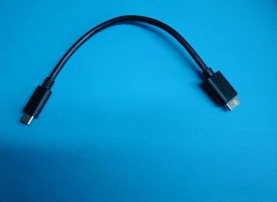 USB 3.1 Typ C Stecker auf USB 3.0 micro B Stecker Festplattenkabel 20cm - Bild 1 von 3