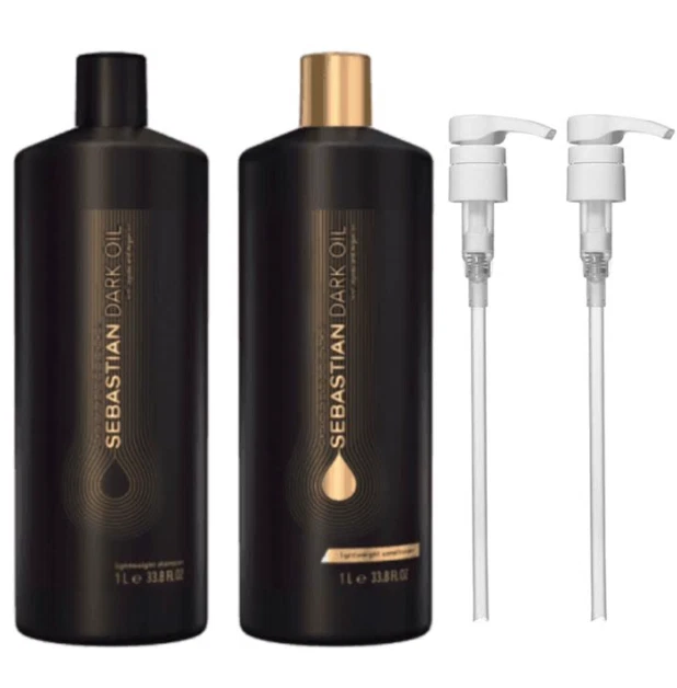 Sebastian Dark Oil Shampoo & Conditioner Duo Liter 33.8 oz each with pumps - Image 1 of 1