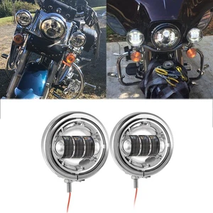 4.5" LED Fog Lights Houisng Bucket For Honda Shadow VT VT1100 VT750 VT600 VF750 - Imagen 1 de 12