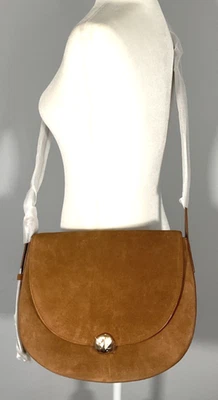 Bolso Bandolera Madewell the Dakota Age Coñac Grande Gamuza Sillín Nuevo con Etiquetas Foto 1 de 4