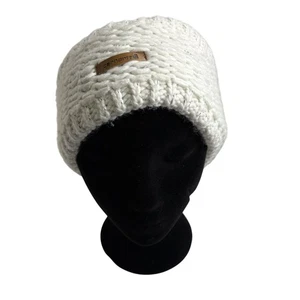 Carhartt Knit Headband Ear Warmer Womens One Size White Fleece Lined Winter - Picture 1 of 6