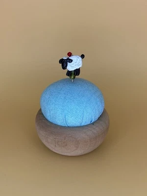 Handmade Counting Pin •Christmas Sheep• Cross Stitch Accessory - Image 1 of 4