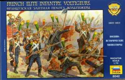 STR ZVEZDA SOLDATINI 1/72 -8042 French Elite Infantry. Voltigeurs - Napoleonic WARS