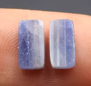 Natural Bio Sapphire Slice 3.25 Cts 9x5.2x2.7 Baguette Shape Sapphire Gemstone - Picture 1 of 4