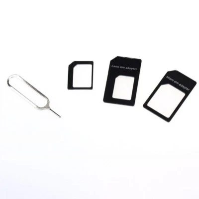 kit 4 en 1 adaptateur carte SIM Micro nano Adaptateurs Standard extracteur - image 1 of 3