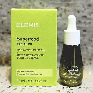 ELEMIS~Superfood Facial Oil~Hydrating Face Oil~15ml / 0.5 fl oz~Full Size~NIB~ - Picture 1 of 1