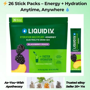 Liquid IV Energy Multiplikator 26 Sticks Brombeere Pfirsich Ablaufdatum 6/26 Trinkgetränk - Bild 1 von 5