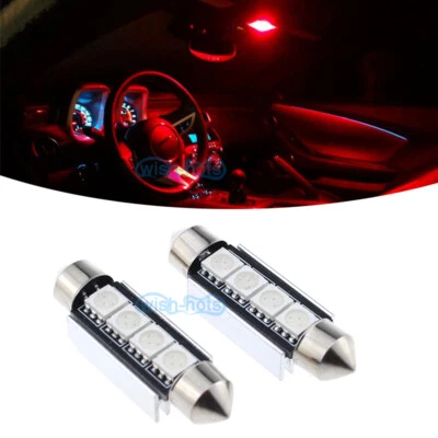 Bombilla LED roja para luces domo interiores Kenworth T660 T600 T2000 2008-2013 (2 piezas) Foto 1 de 4