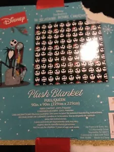 Disney Nightmare Before Christmas weiche Plüschdecke voll/Queen-Size neu mit Etikett - Bild 1 von 2