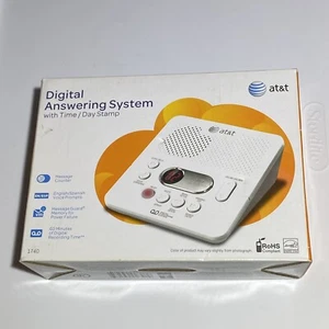 Sistema de contestador digital AT&T 1740 con sello de hora y día - blanco - Imagen 1 de 5