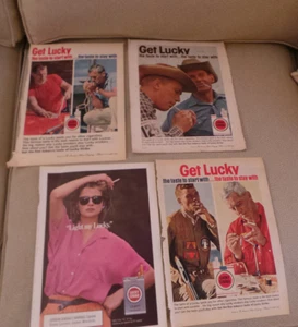 Lote de 4 páginas de publicidad de cigarrillos de revista Lucky Strike de colección en muy buen estado - Imagen 1 de 3