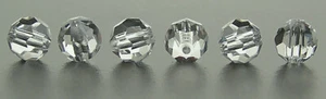Genuine Preciosa Czech Round MC Beads Crystal clear 4mm 8mm faceted crystals - Picture 1 of 7