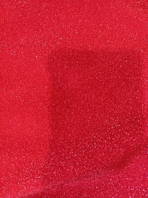 Red Sparkle Stretchy Fabric 1 Yard - Image 1 of 4
